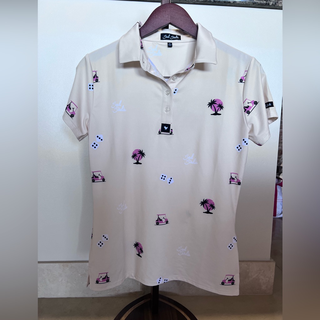Bad Birdie Light Yellow Polo